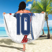 Custom Le Blues Football 2024 Road To The Champion Beach Blanket - Wonder Print Shop