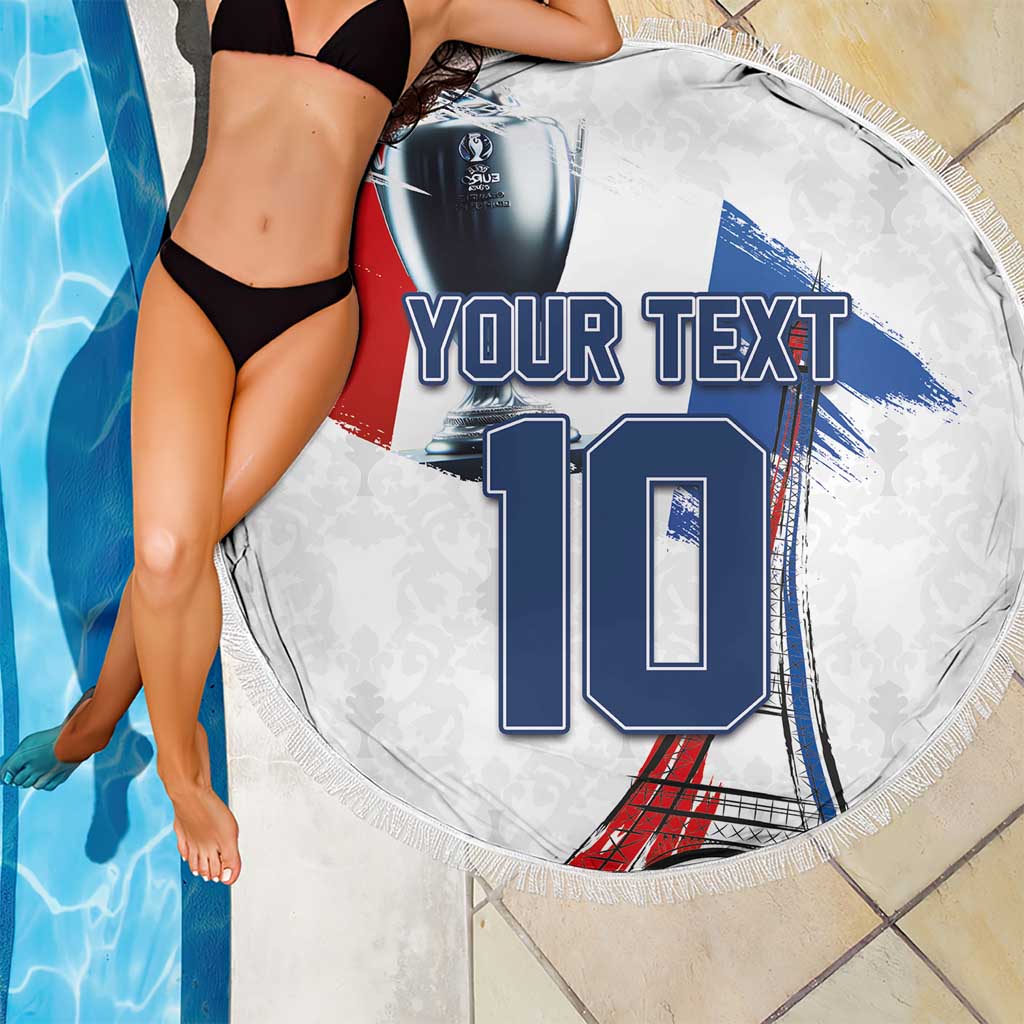 Custom Le Blues Football 2024 Road To The Champion Beach Blanket - Wonder Print Shop