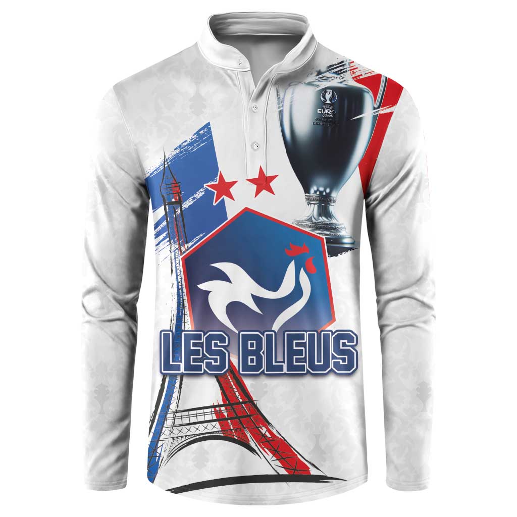 Custom Le Blues Football 2024 Road To The Champion Button Sweatshirt - Wonder Print Shop