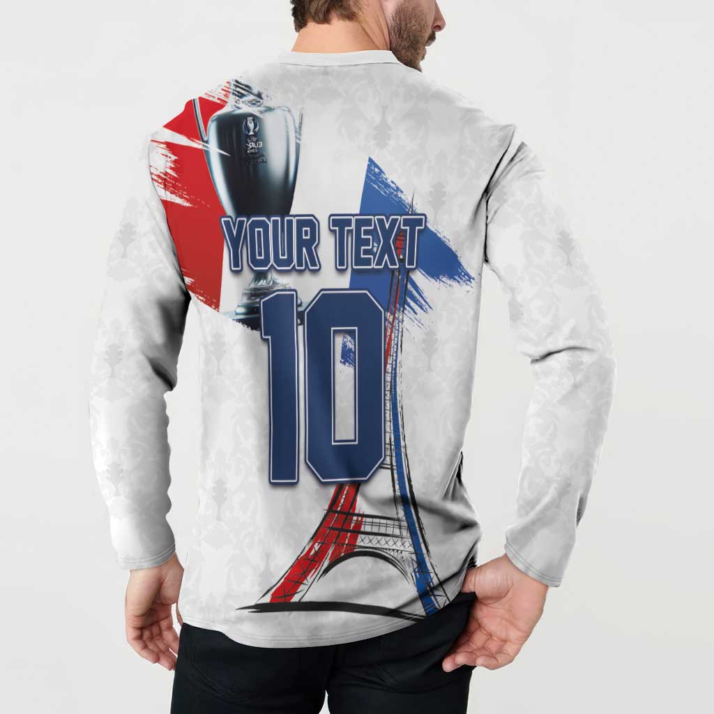 Custom Le Blues Football 2024 Road To The Champion Button Sweatshirt - Wonder Print Shop