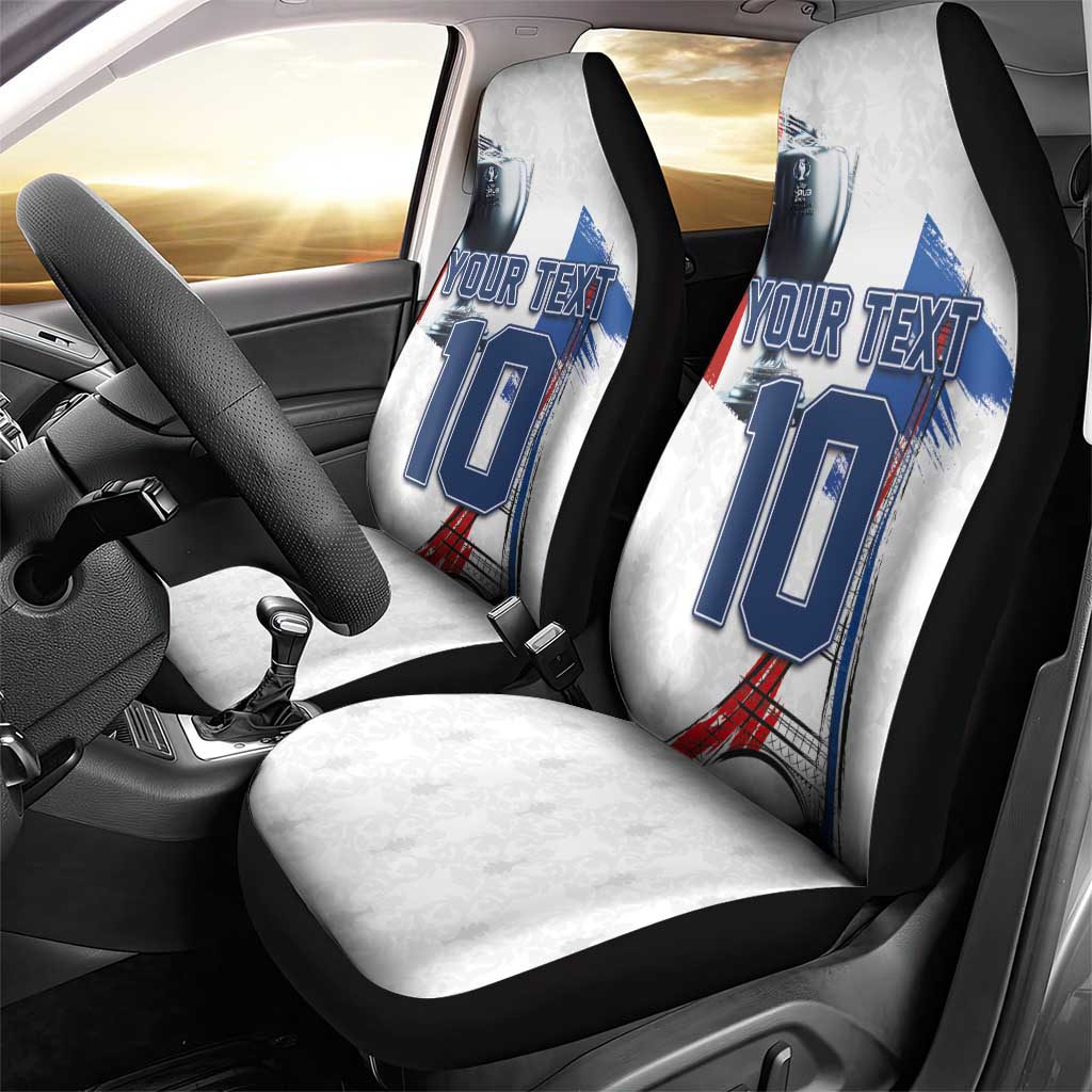Custom Le Blues Football 2024 Road To The Champion Car Seat Cover - Wonder Print Shop