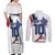 Custom Le Blues Football 2024 Road To The Champion Couples Matching Off Shoulder Maxi Dress and Long Sleeve Button Shirt - Wonder Print Shop