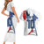 Custom Le Blues Football 2024 Road To The Champion Couples Matching Short Sleeve Bodycon Dress and Hawaiian Shirt - Wonder Print Shop