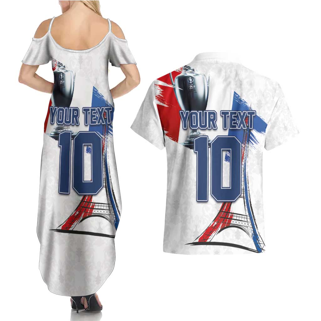 Custom Le Blues Football 2024 Road To The Champion Couples Matching Summer Maxi Dress and Hawaiian Shirt - Wonder Print Shop