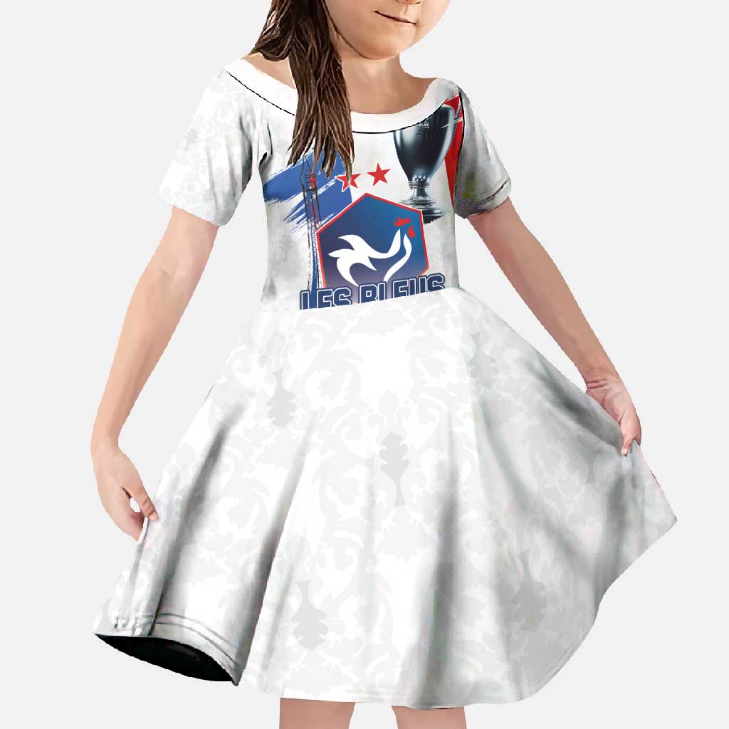 Custom Le Blues Football 2024 Road To The Champion Family Matching Long Sleeve Bodycon Dress and Hawaiian Shirt - Wonder Print Shop