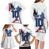 Custom Le Blues Football 2024 Road To The Champion Family Matching Long Sleeve Bodycon Dress and Hawaiian Shirt - Wonder Print Shop