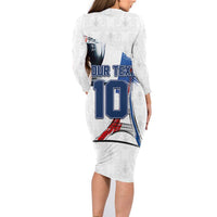 Custom Le Blues Football 2024 Road To The Champion Family Matching Long Sleeve Bodycon Dress and Hawaiian Shirt - Wonder Print Shop