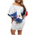 Custom Le Blues Football 2024 Road To The Champion Family Matching Off Shoulder Short Dress and Hawaiian Shirt - Wonder Print Shop