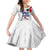 Custom Le Blues Football 2024 Road To The Champion Family Matching Short Sleeve Bodycon Dress and Hawaiian Shirt - Wonder Print Shop