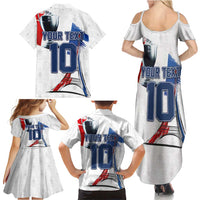 Custom Le Blues Football 2024 Road To The Champion Family Matching Summer Maxi Dress and Hawaiian Shirt - Wonder Print Shop