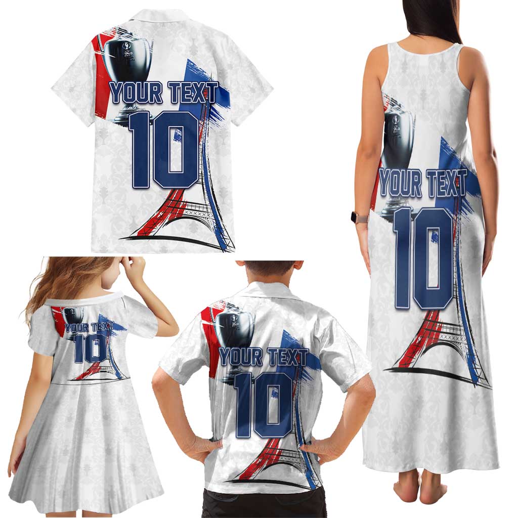 Custom Le Blues Football 2024 Road To The Champion Family Matching Tank Maxi Dress and Hawaiian Shirt - Wonder Print Shop