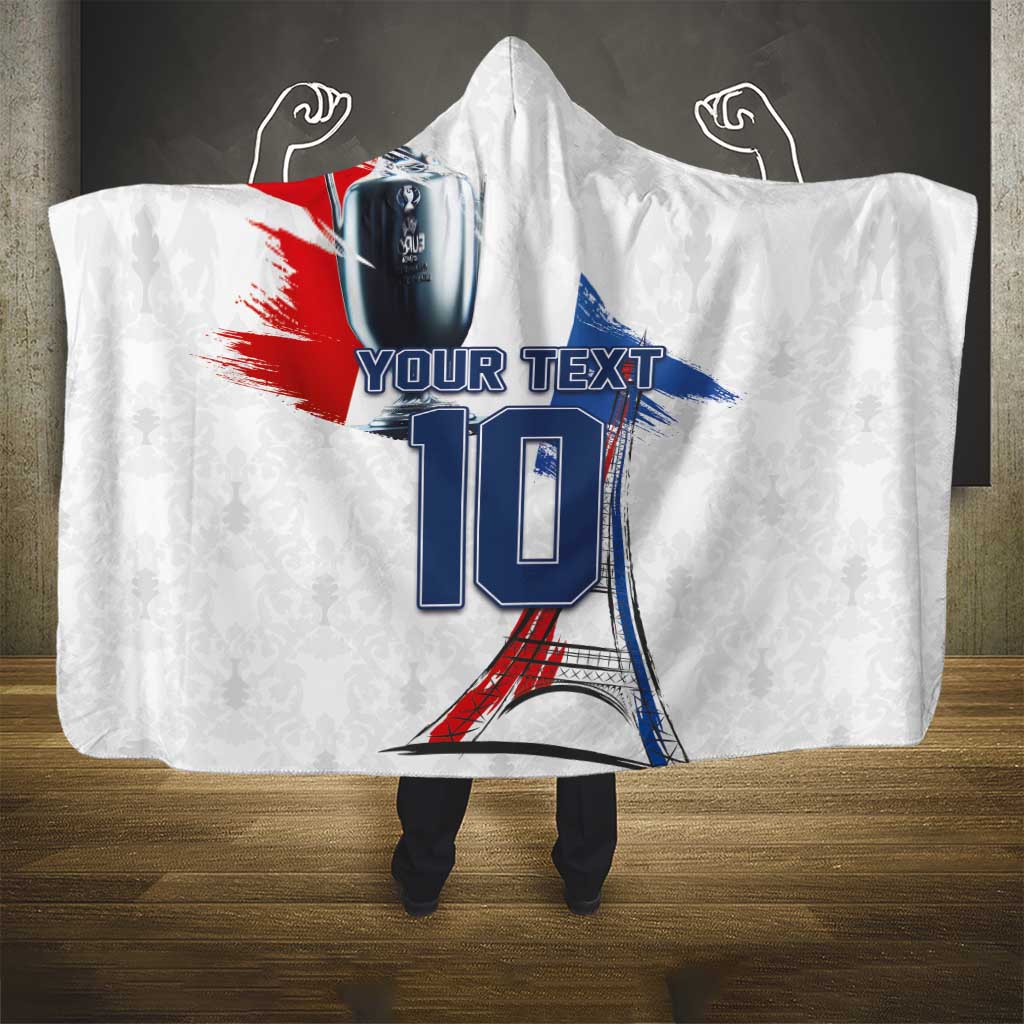 Custom Le Blues Football 2024 Road To The Champion Hooded Blanket