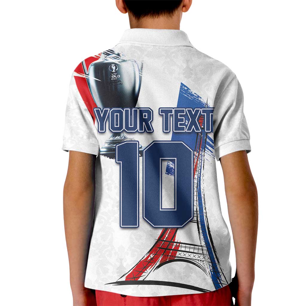 Custom Le Blues Football 2024 Road To The Champion Kid Polo Shirt - Wonder Print Shop