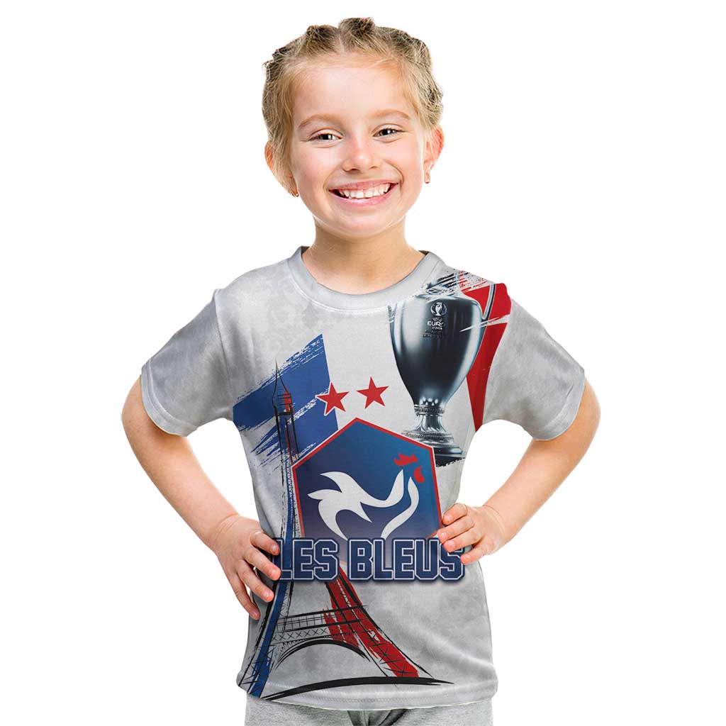 Custom Le Blues Football 2024 Road To The Champion Kid T Shirt - Wonder Print Shop