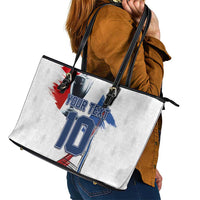 Custom Le Blues Football 2024 Road To The Champion Leather Tote Bag - Wonder Print Shop