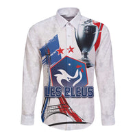 Custom Le Blues Football 2024 Road To The Champion Long Sleeve Button Shirt - Wonder Print Shop