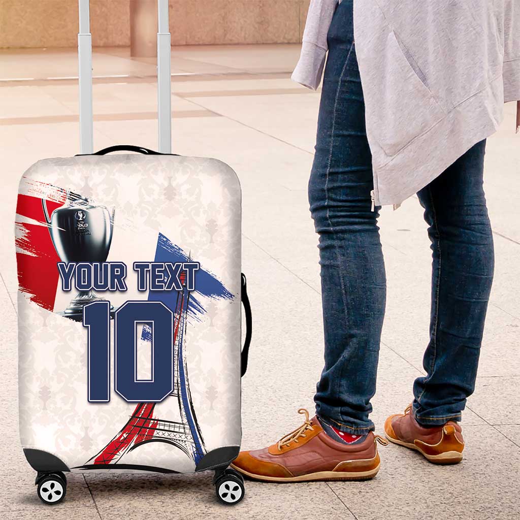 Custom Le Blues Football 2024 Road To The Champion Luggage Cover - Wonder Print Shop
