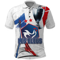 Custom Le Blues Football 2024 Road To The Champion Polo Shirt - Wonder Print Shop