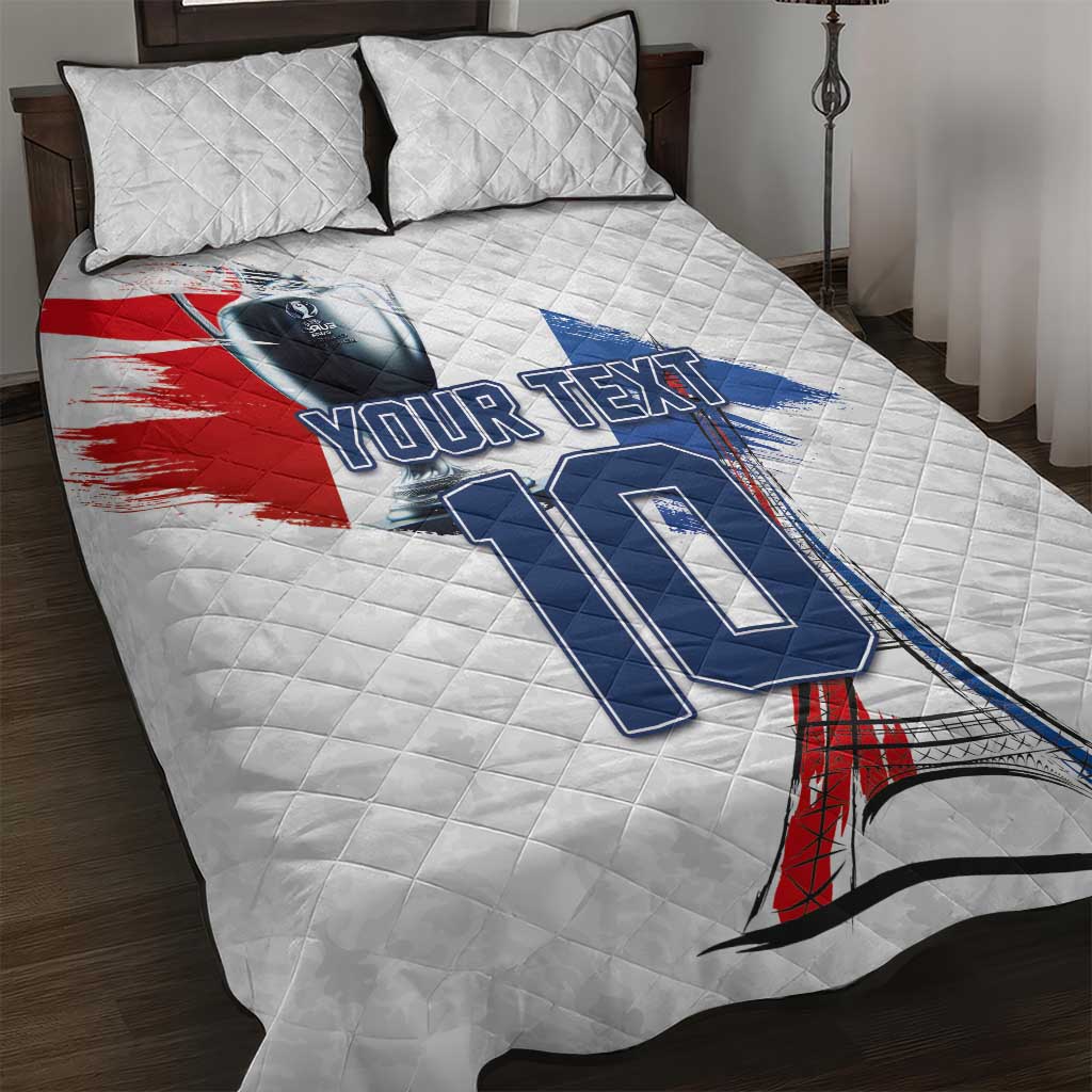 Custom Le Blues Football 2024 Road To The Champion Quilt Bed Set - Wonder Print Shop