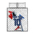 Custom Le Blues Football 2024 Road To The Champion Quilt Bed Set - Wonder Print Shop