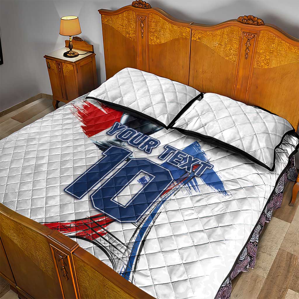 Custom Le Blues Football 2024 Road To The Champion Quilt Bed Set - Wonder Print Shop