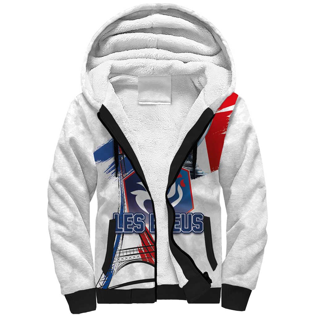 Custom Le Blues Football 2024 Road To The Champion Sherpa Hoodie - Wonder Print Shop