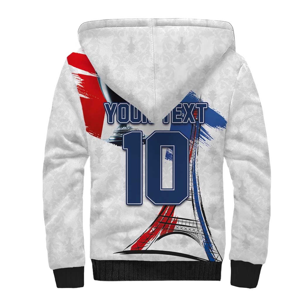 Custom Le Blues Football 2024 Road To The Champion Sherpa Hoodie - Wonder Print Shop