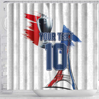 Custom Le Blues Football 2024 Road To The Champion Shower Curtain