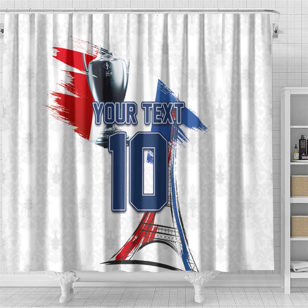 Custom Le Blues Football 2024 Road To The Champion Shower Curtain