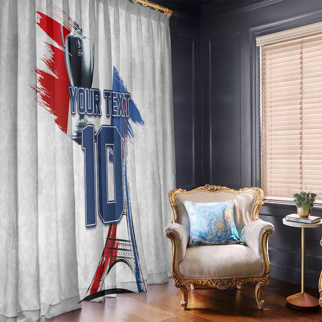 Custom Le Blues Football 2024 Road To The Champion Window Curtain - Wonder Print Shop