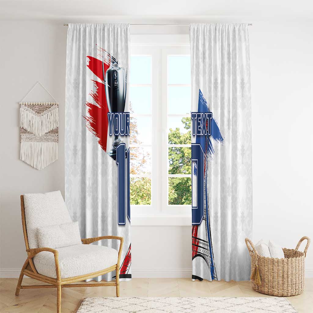 Custom Le Blues Football 2024 Road To The Champion Window Curtain - Wonder Print Shop