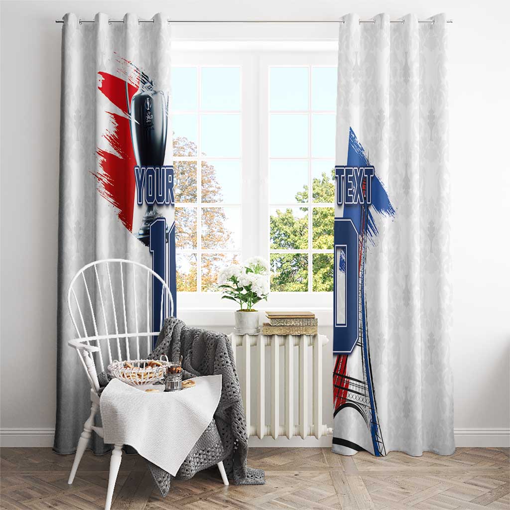 Custom Le Blues Football 2024 Road To The Champion Window Curtain - Wonder Print Shop