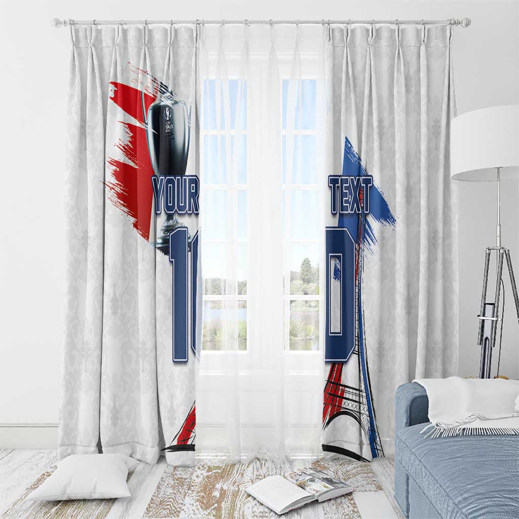 Custom Le Blues Football 2024 Road To The Champion Window Curtain - Wonder Print Shop