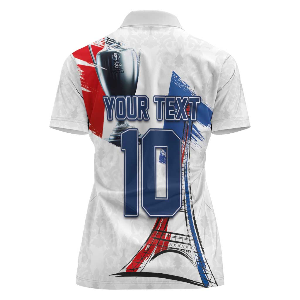 Custom Le Blues Football 2024 Road To The Champion Women Polo Shirt - Wonder Print Shop