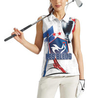 Custom Le Blues Football 2024 Road To The Champion Women Sleeveless Polo Shirt - Wonder Print Shop