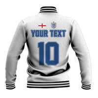 Custom England Football 2024 Road To The Champion Baseball Jacket - Wonder Print Shop