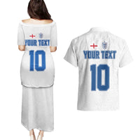 Custom England Football 2024 Road To The Champion Couples Matching Puletasi and Hawaiian Shirt - Wonder Print Shop