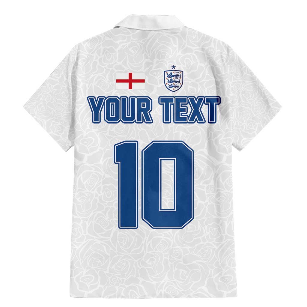 Custom England Football 2024 Road To The Champion Family Matching Mermaid Dress and Hawaiian Shirt - Wonder Print Shop