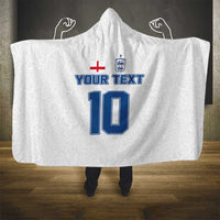 Custom England Football 2024 Road To The Champion Hooded Blanket