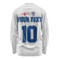 Custom England Football 2024 Road To The Champion Long Sleeve Shirt - Wonder Print Shop