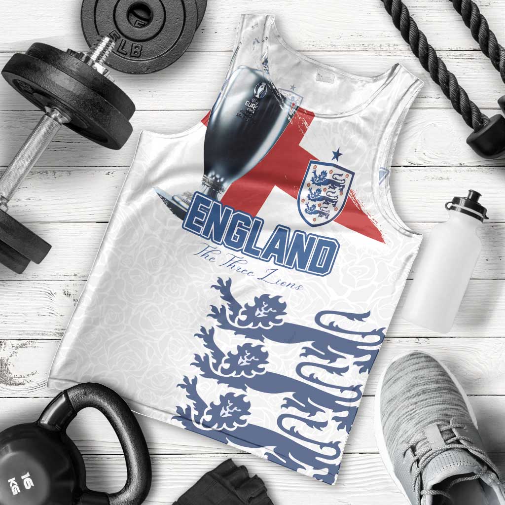 Custom England Football 2024 Road To The Champion Men Tank Top - Wonder Print Shop