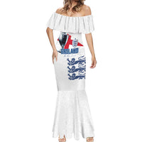 Custom England Football 2024 Road To The Champion Mermaid Dress - Wonder Print Shop