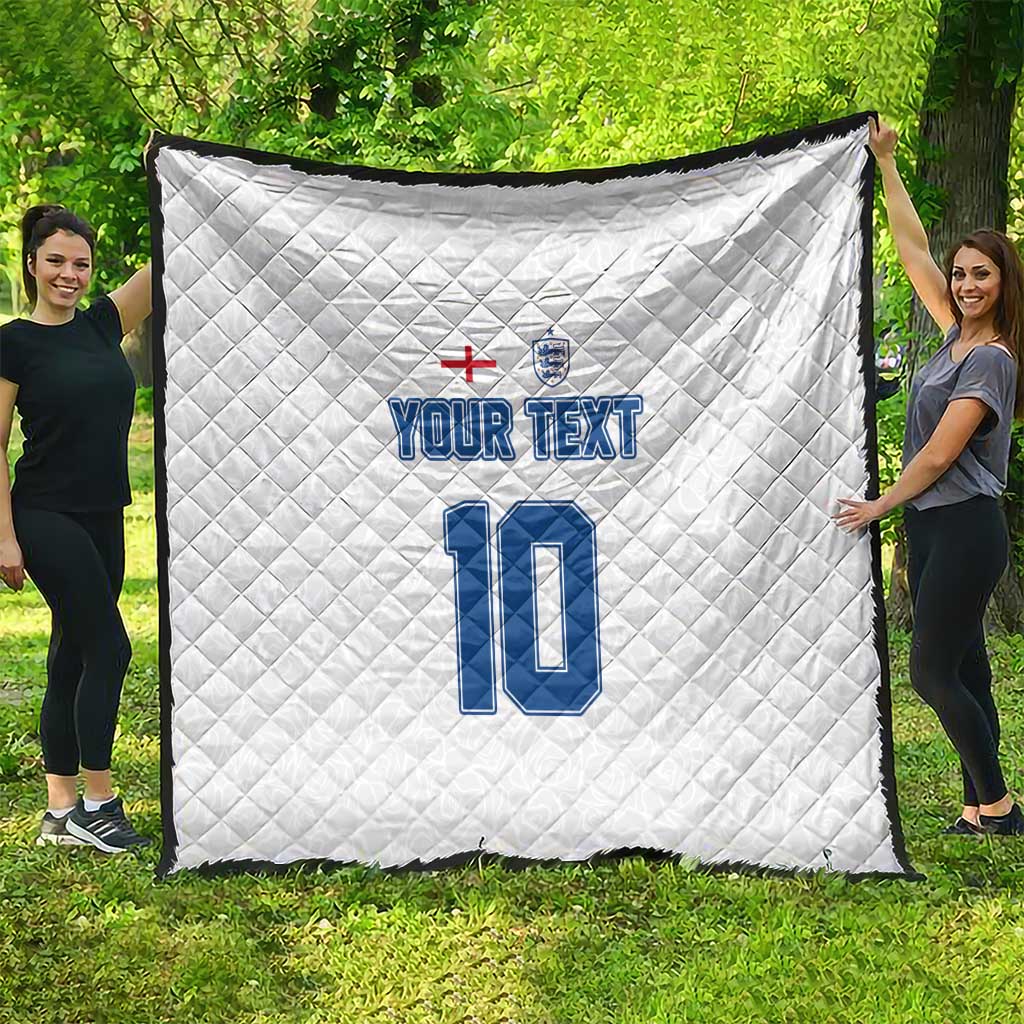 Custom England Football 2024 Road To The Champion Quilt - Wonder Print Shop