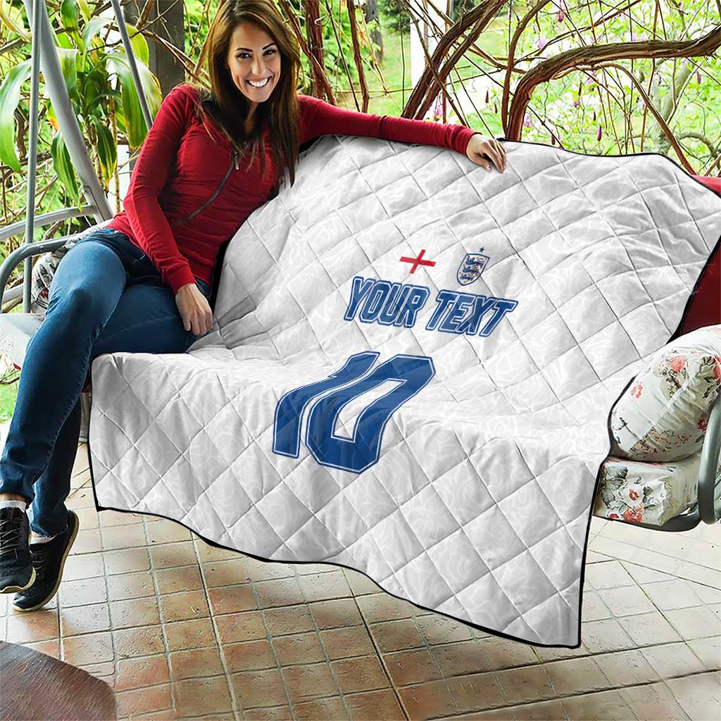 Custom England Football 2024 Road To The Champion Quilt - Wonder Print Shop