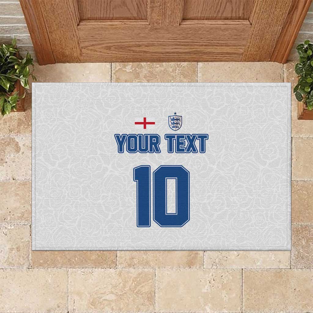 Custom England Football 2024 Road To The Champion Rubber Doormat - Wonder Print Shop