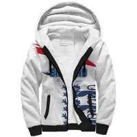 Custom England Football 2024 Road To The Champion Sherpa Hoodie - Wonder Print Shop