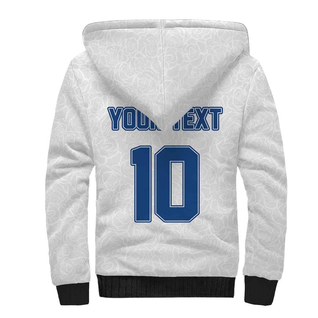 Custom England Football 2024 Road To The Champion Sherpa Hoodie - Wonder Print Shop