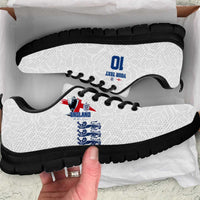 Custom England Football 2024 Road to The Champion Sneakers - Wonder Print Shop