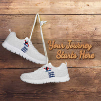 Custom England Football 2024 Road to The Champion Sneakers - Wonder Print Shop