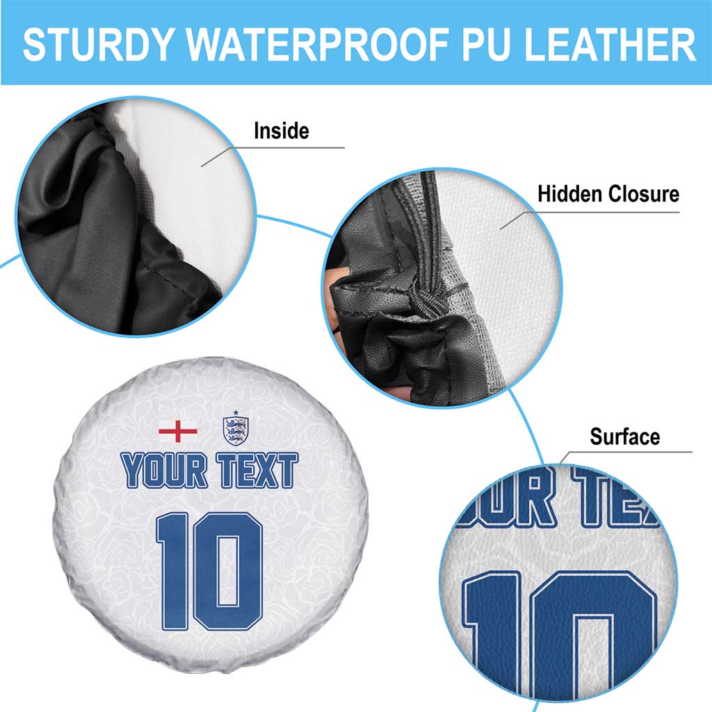 Custom England Football 2024 Road To The Champion Spare Tire Cover - Wonder Print Shop